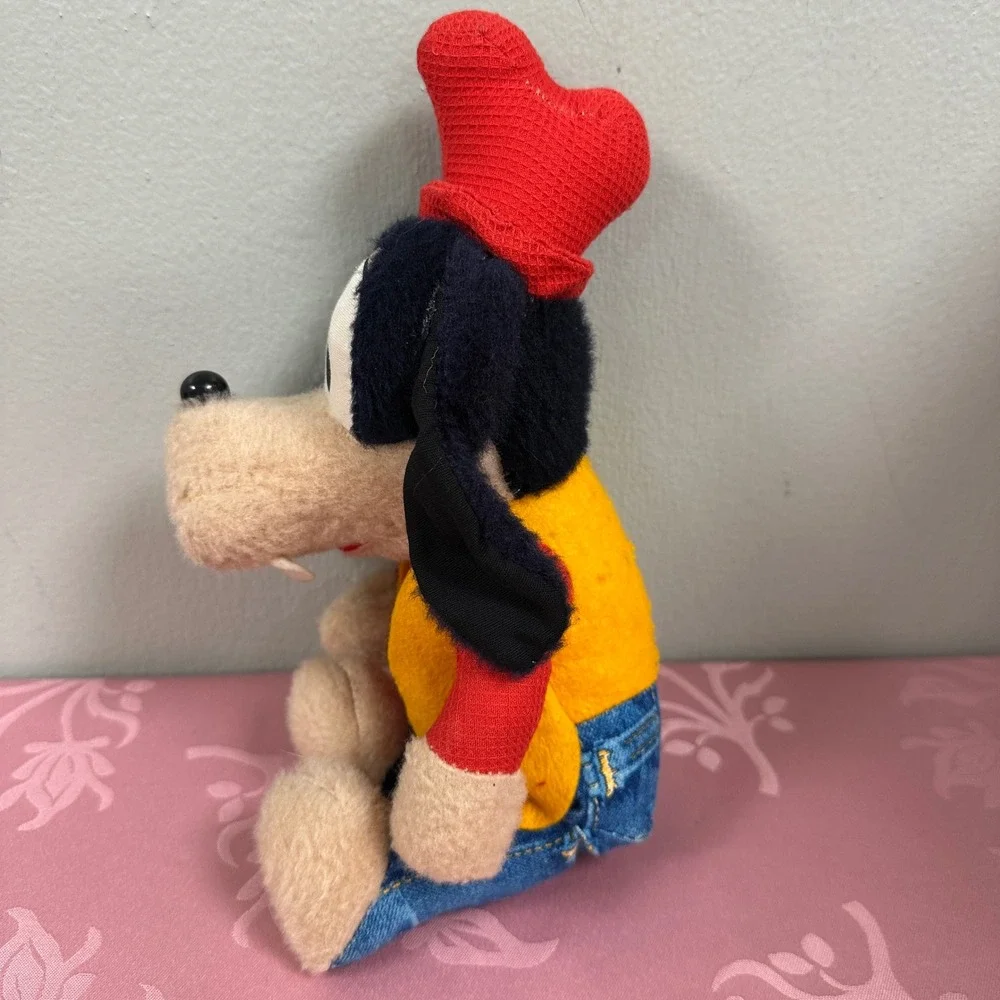 Vintage 1978 Knickerbocker Disney Goofy Plush Toy Red Shirt Yellow Vest 12 inch